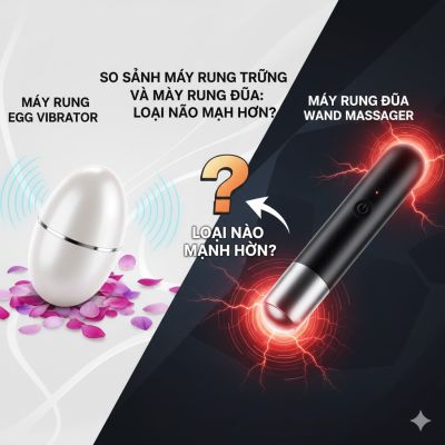 So sánh máy rung trứng và máy rung đũa: loại nào mạnh hơn?