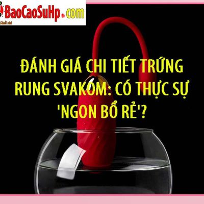 Đánh giá chi tiết trứng rung Svakom: có thực sự 'ngon bổ rẻ'?