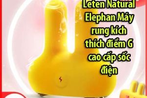 Leten Natural Elephan Máy rung kích thích điểm G cao cấp sốc điện