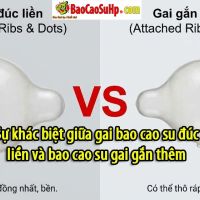 Sự khác biệt giữa gai bao cao su đúc liền và bao cao su gai gắn thêm