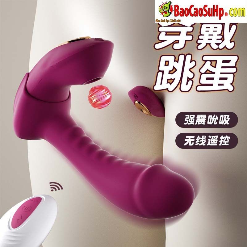 Trứng rung quần lót điều khiển từ xa Gina rung hút màu đỏ