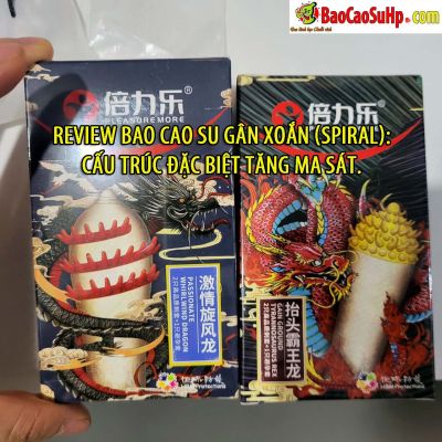 Review Bao cao su gân xoắn (Spiral): Cấu trúc đặc biệt tăng ma sát.