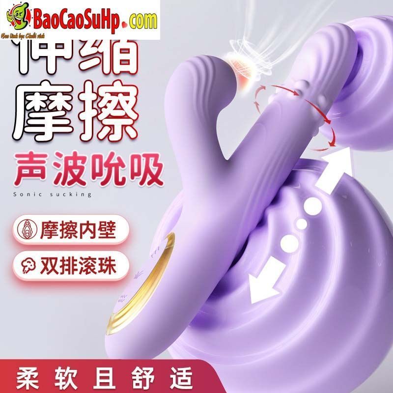 Dương vật giả Mizzzee Nashi hút rung bi xoay thụt Silicone