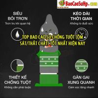 Top bao cao su chống tuột (ôm sát/thắt chặt) tốt nhất hiện nay