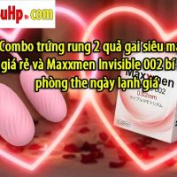 Combo trứng rung 2 quả gai siêu mạnh giá rẻ và Maxxmen Invisible 002 bí kíp phòng the ngày lạnh giá