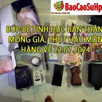 Búp bê tình dục bán thân, mông giả, thụt hậu môn hàng về 22.07.2024