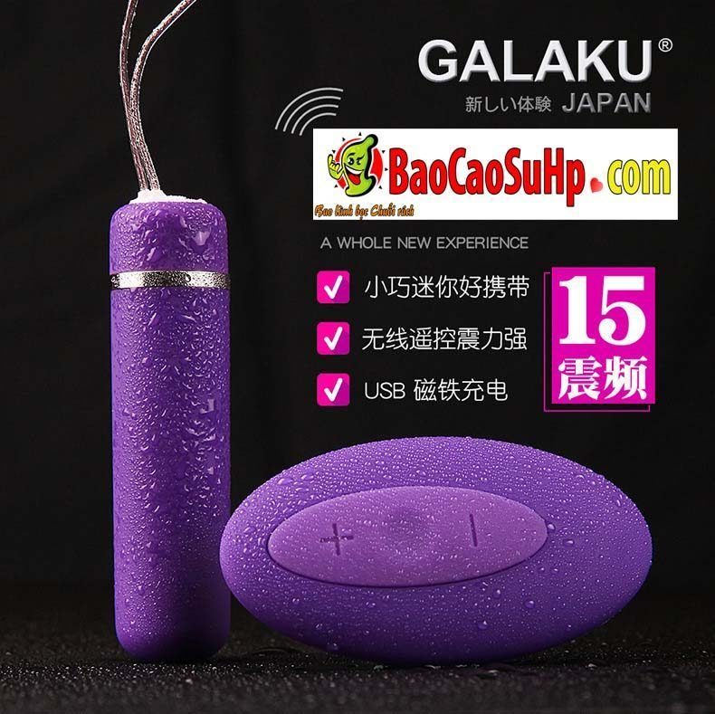 Trứng rung điều khiển từ xa Galaku Purle nhỏ gọn đa năng