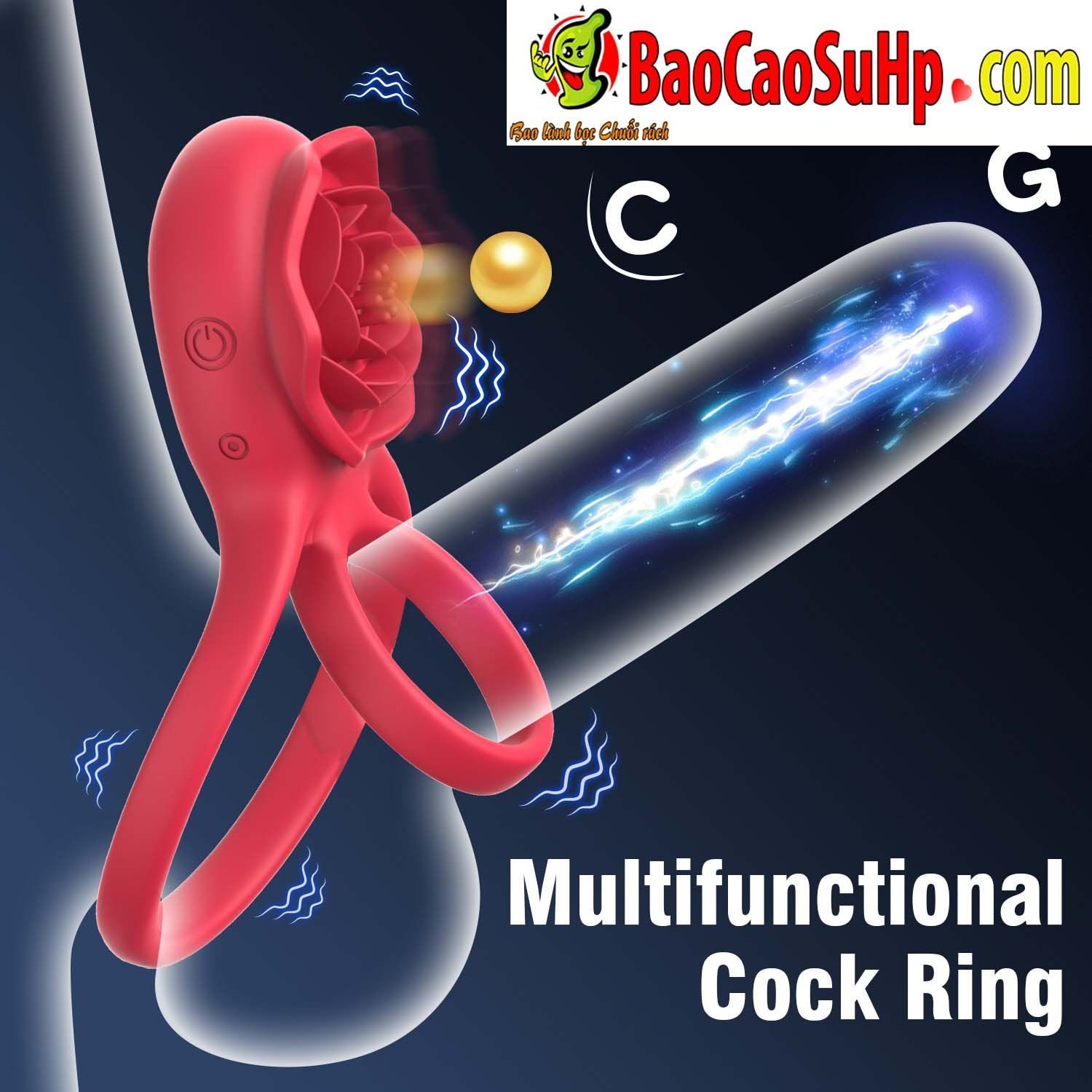 Vòng đeo dương vật đa năng HGOD ROSE rung Amazon Ver2 điều khiển từ xa