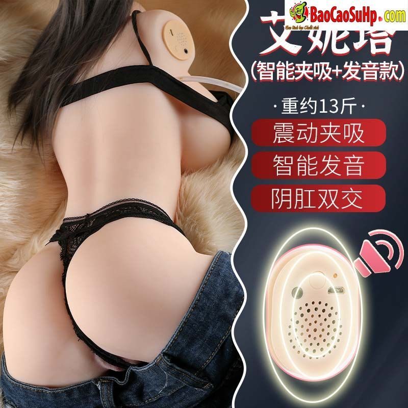 Búp bê tình dục bán thân rung rên và hút Anita-Trumpet sexy