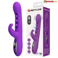 Dương vật giả tai thỏ LCD đa chức năng Prettylove Sabian Silicone kháng khuẩn