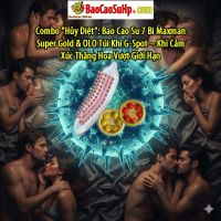 Combo "Hủy Diệt": Bao Cao Su 7 Bi Maxman Super Gold & OLO Túi Khí G-Spot – Khi Cảm Xúc Thăng Hoa Vượt Giới Hạn