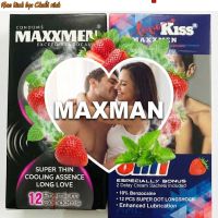 Combo bao cao su maxman kéo dài và siêu mỏng hương dâu ĐỔI GIÓ MỌI CUỘC YÊU
