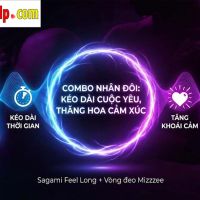 Combo vòng đeo gai nổi sần và Bao cao su Sagami Feel Long "NHÂN ĐÔI KHOÁI CẢM, KÉO DÀI CUỘC YÊU"