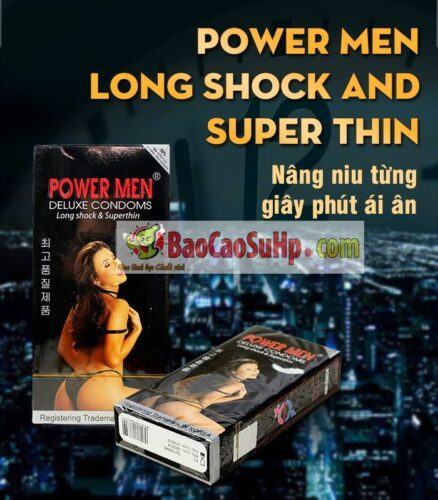 Bao cao su Power Men 2 in 1 Super Thin (Siêu mỏng ,kéo dài)