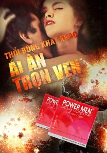 Bao cao su gân gai Powermen Rocket gân gai