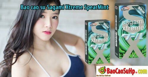Bao cao su Sagami Xtreme SpearMint hương bạc hà
