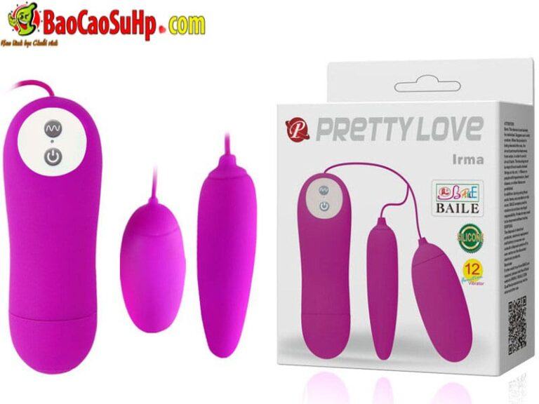 Sextoy trứng rung tình yêu 2 qủa Prety love cao cấp