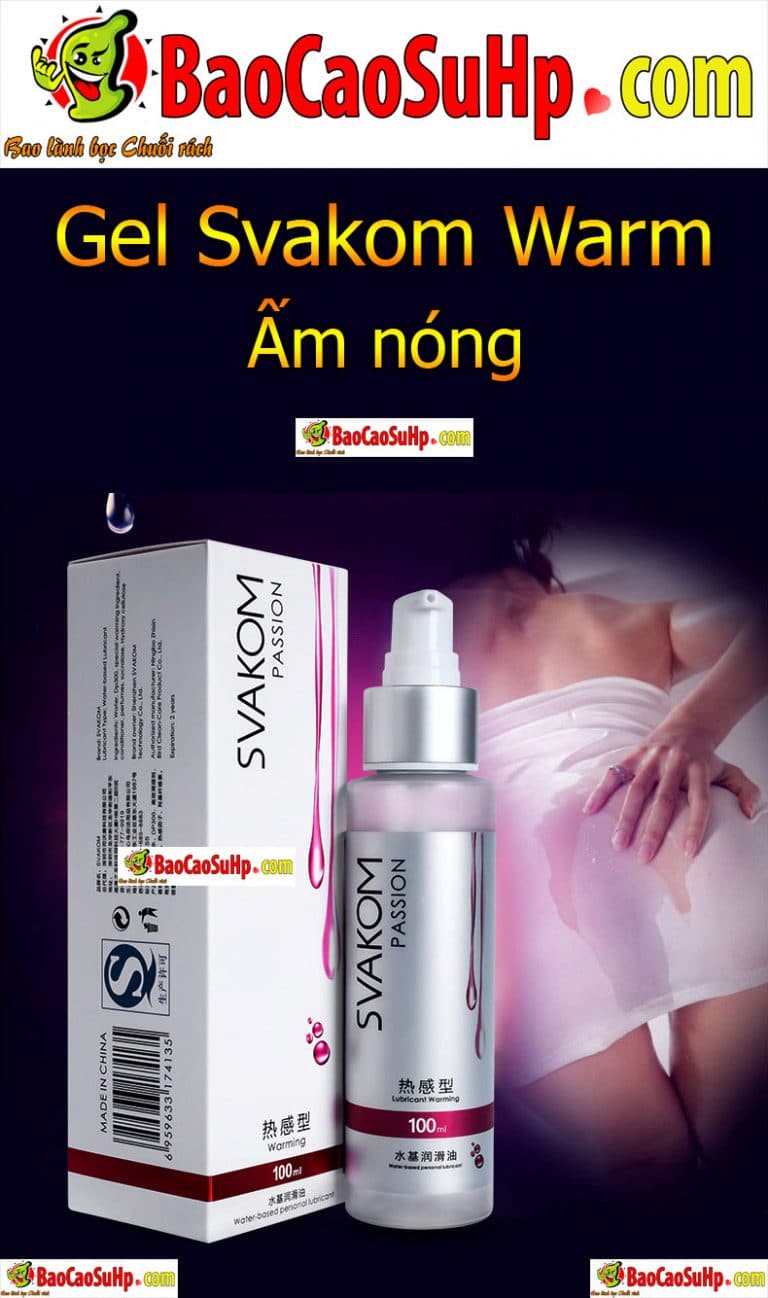 Gel Bôi trơn Svakom cao cấp Warm ấm nóng mãnh liệt 60ml