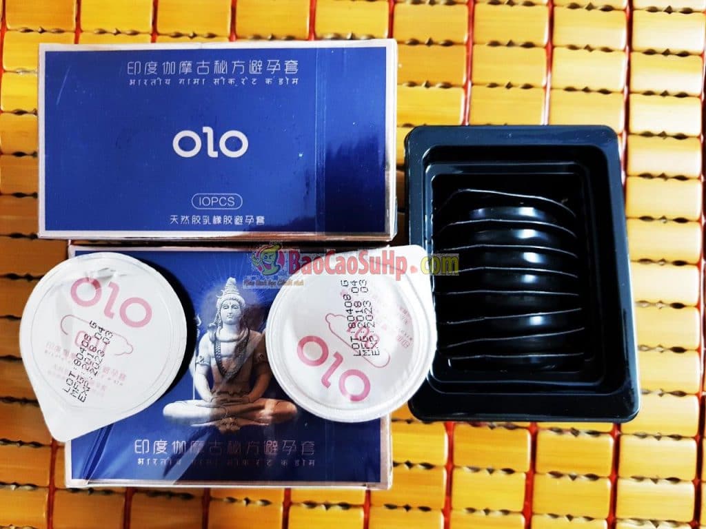 Bao cao su OLO 0.01 GramBlue Siêu mỏng chống xuất tinh sớm