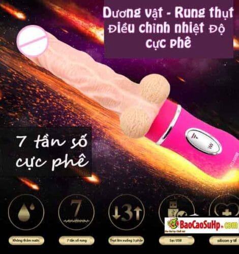 Sextoy dương vật cao cấp Alighter Siêu Mềm Thụt Rung Cực Mạnh Phát nhiệt