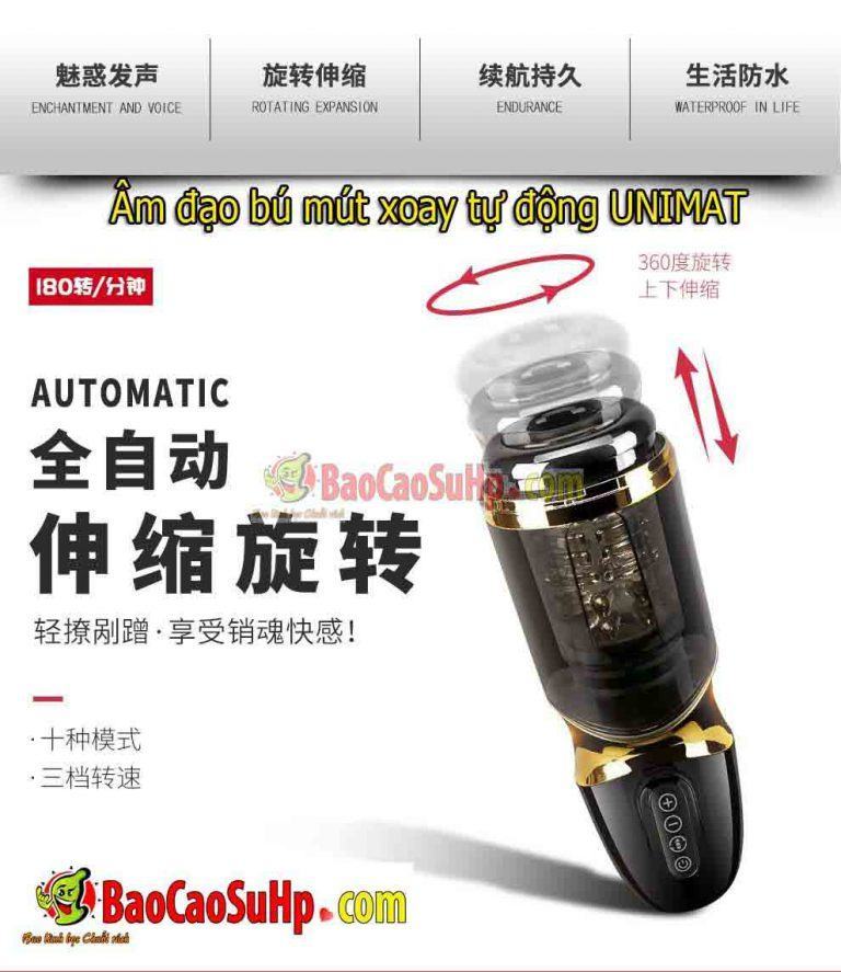 Âm đạo cốc thủ dâm bú mút tự động UNIMAT Kingdom đỉnh cao công nghệ