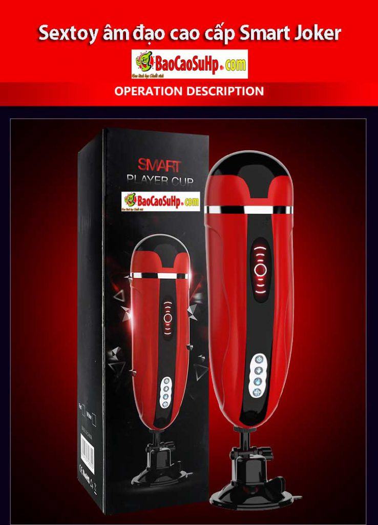 Sextoy Âm đạo đóng tường cao cấp Smart Joker rung co bóp phát nhiệt