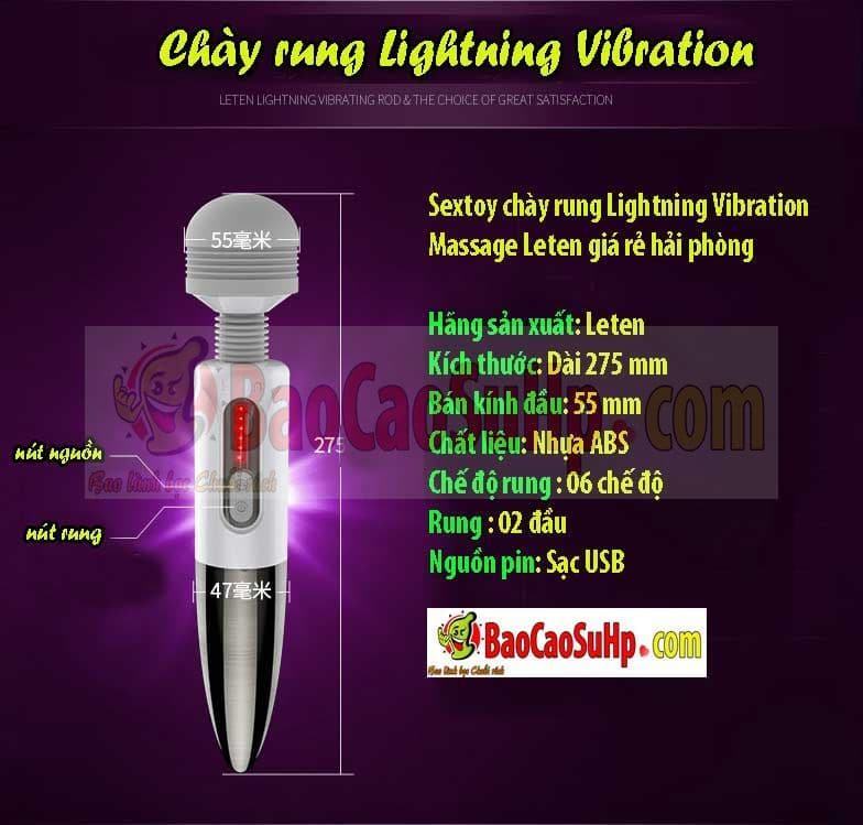 20181029221542 4886191 sextoy chay rung lightning vibration massage leten 12 - Chày rung Lightning Vibration Massage Leten phát nhiệt mạnh mẽ