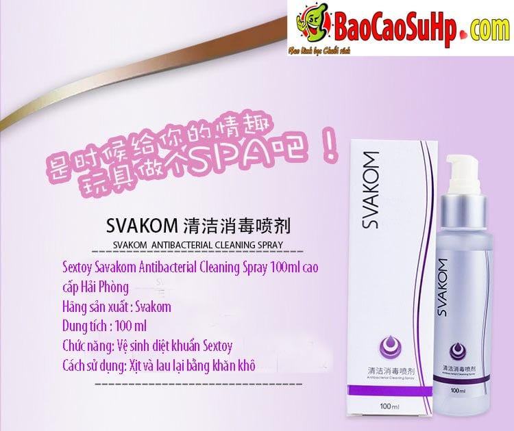 20181105224159 9356028 dung dich ve sinh sextoy savakom antibacterial cleaning spray 100ml 3 1 - Dung dịch vệ sinh Sextoy Savakom Antibacterial Cleaning Spray 100ml