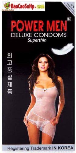 Bao cao su Hàn Quốc siêu mỏng Powermen Superthin.