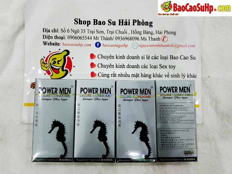 Bao cao su kéo dài quan hệ PowerMen Longer Plus Hải Phòng