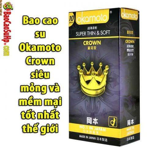 Bao cao su Okamoto Crown siêu mỏng và mềm mại tốt nhất thế giới