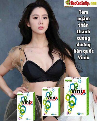 Tem ngậm thần thánh cường dương hàn quốc Vinix 100mg