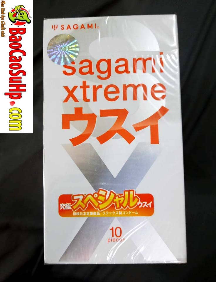 20200322083544 3078722 bao cao su sagami super thin - Bao cao su Sagami Xtreme Super Thin - Siêu mỏng hộp 10 cái