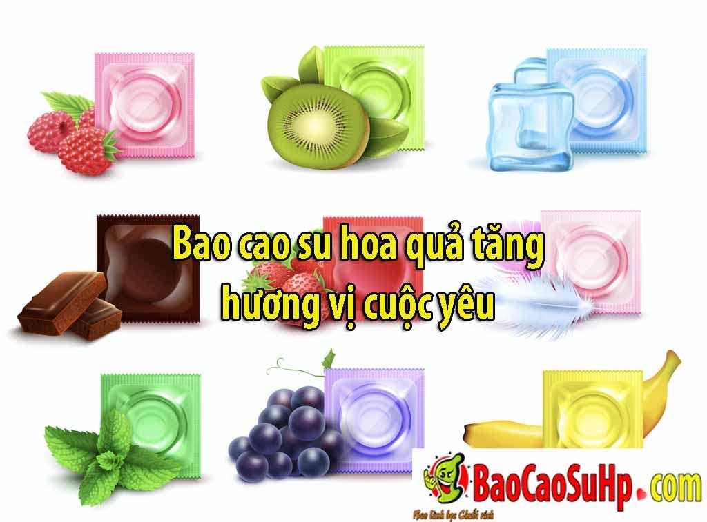 Bao cao su hoa quả