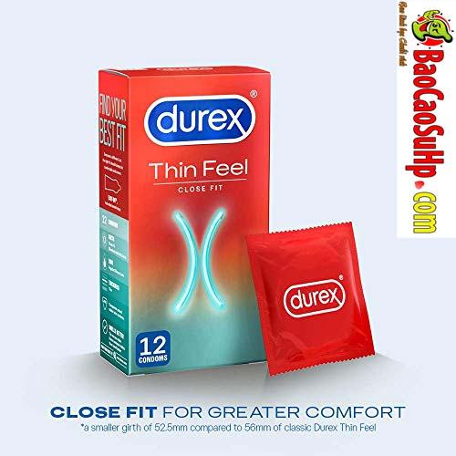 bao cao su Durex Thin Feel Close Fit - Top 10 bao cao su Durex mua nhiều nhất năm 2021
