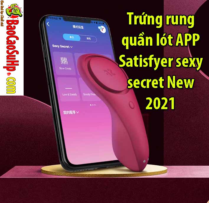 Trứng rung quần lót APP Satisfyer sexy secret New 2021