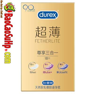 Durex Prenium Fetherlite Prenium 2 - Bao cao su Durex Prenium Fetherlite 18c Mix 3 loại siêu mỏng!!!