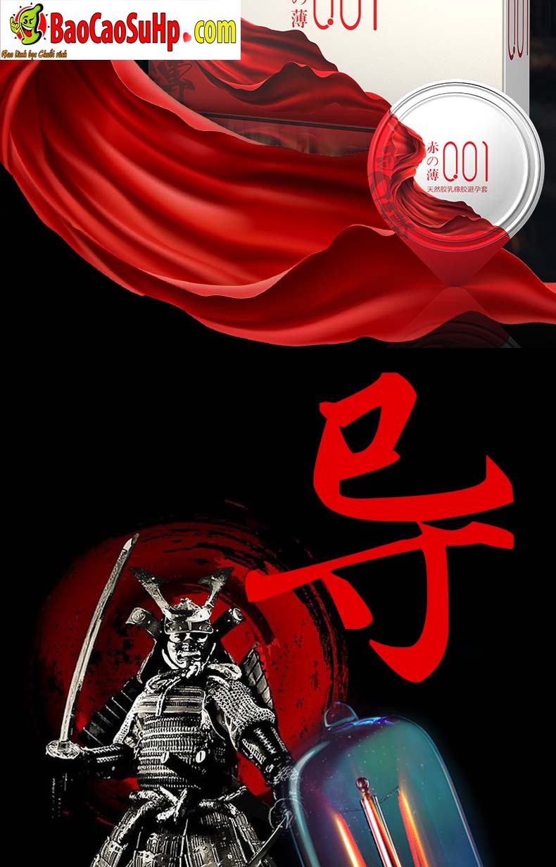 bao cao su olo Samurai Silver 10 - Bao cao su OLO 0.01mm Samurai phiên bản xuất nhật Silver sword!!!