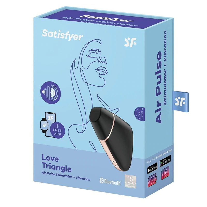 Love Triangle App Controlled Air Pulse Stimulator Vibrator 8 - Sextoys máy rung cho cặp đôi là gì? Top các sản phẩm bán chạy hiện nay