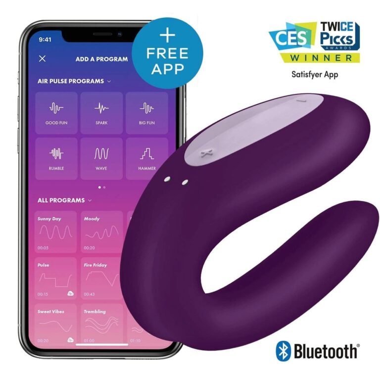 Sextoy USA trứng rung tình yêu Satisfyer - Double Joy App-Controlled Partner Vibrator hiện đại