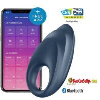 vong deo duong vat USA Satisfyer Powerful One App Controlled Silicone 9 196x196 - Vòng đeo rung chống xuất tinh sớm Batman