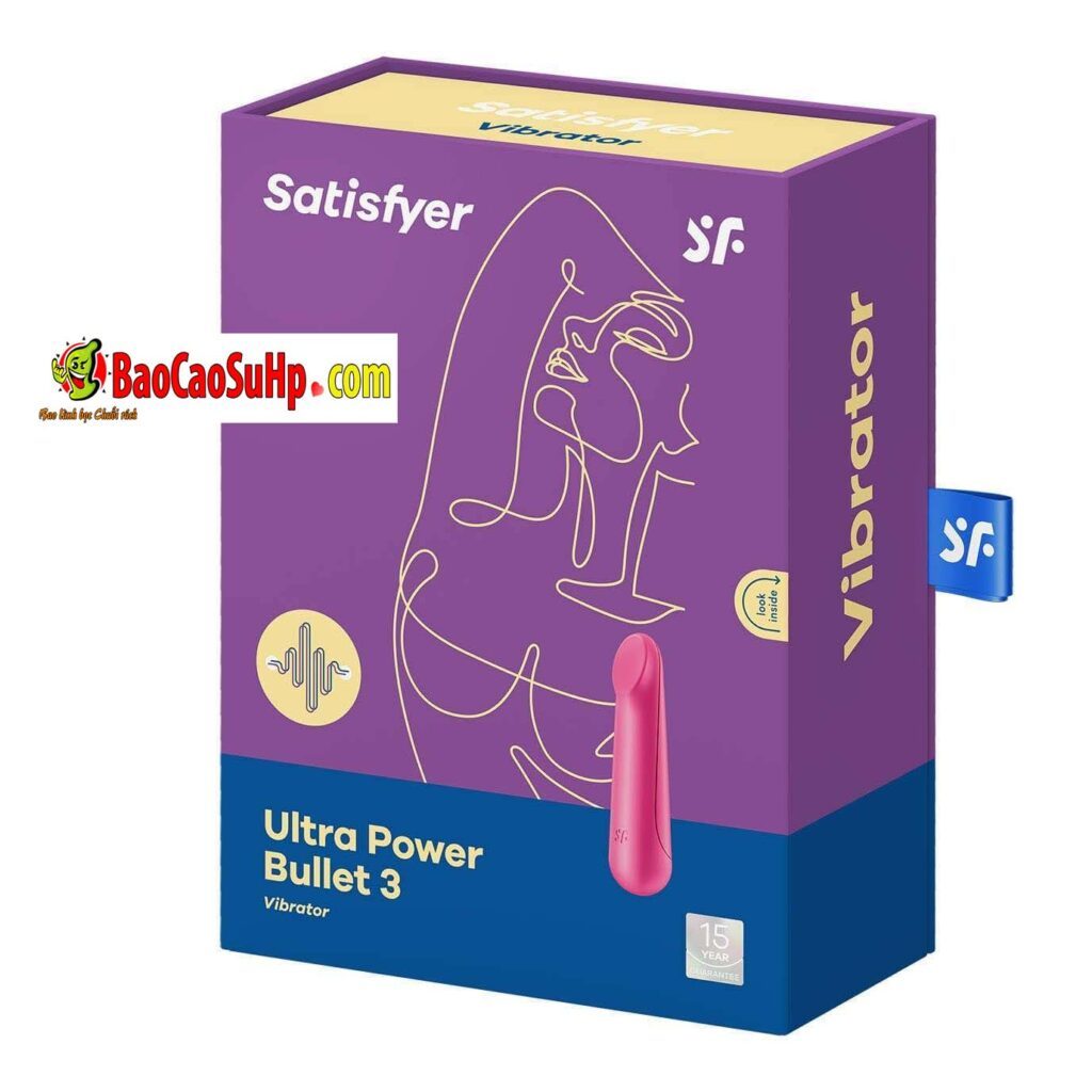 Sextoys USA thoi son Satisfyer Ultra Power Bullet 3 Vibrator 1 1024x1024 - Trứng rung USA thỏi son Satisfyer - Ultra Power Bullet 3 Vibrator (Pink)