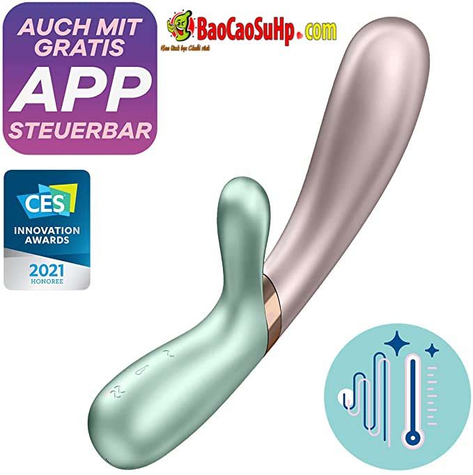 duong vat gia USA Satisfyer Hot Lover Warming Rabbit Vibrator with Bluetooth and App 9 - Dương vật giả G-Spot là gì? Các sản phẩm bán chạy nhất hiện nay!