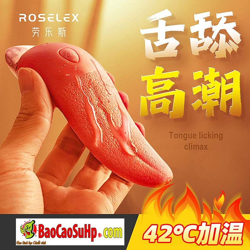 luoi rung ROSELEX Lawless Devil 3 - Sextoy lưỡi rung Bande 10 chế độ phát nhiệt