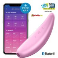may rung kich thich Satisfyer Curvy 3 App Controlle 7 196x196 - Sextoys USA Satisfyer - Love Triangle App-Controlled Air Pulse rung và thổi nhỏ gọn