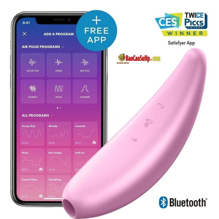 Máy rung kích thích xung không khí Satisfyer Curvy 3+ App-Controlled