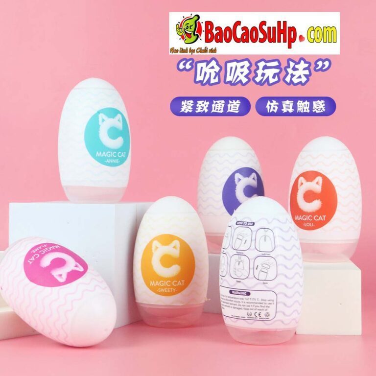 Bộ trứng âm đạo Magic Cat nhỏ gọn 6 quả 6 kiểu khác nhau