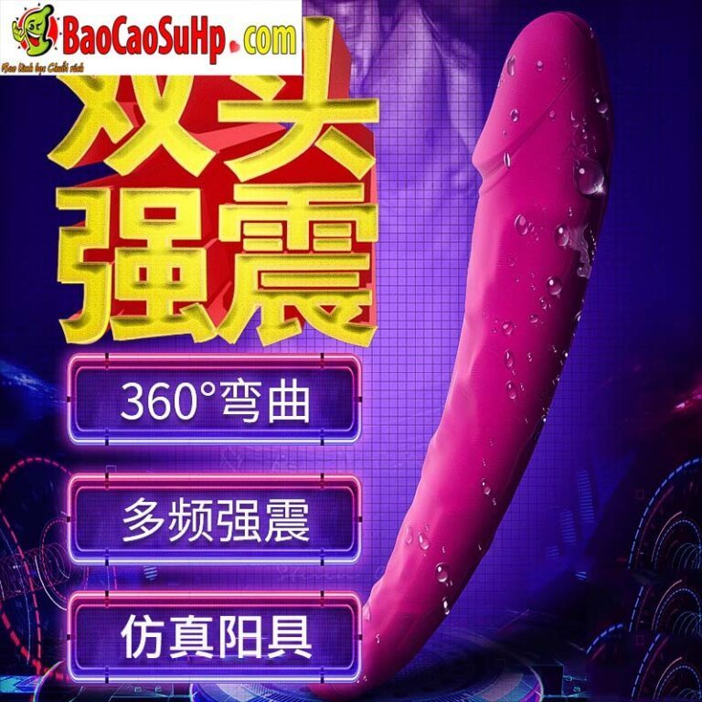 Dương vật 2 đầu Silicone Shande S221 Lala ren Rung nhiều chế độ