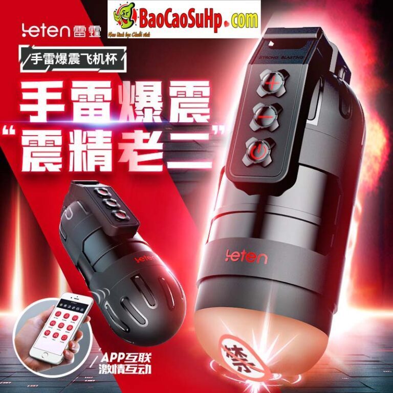 Cốc thủ dâm Leten grenade lựu đạn nhỏ gọn rung cực mạnh APP