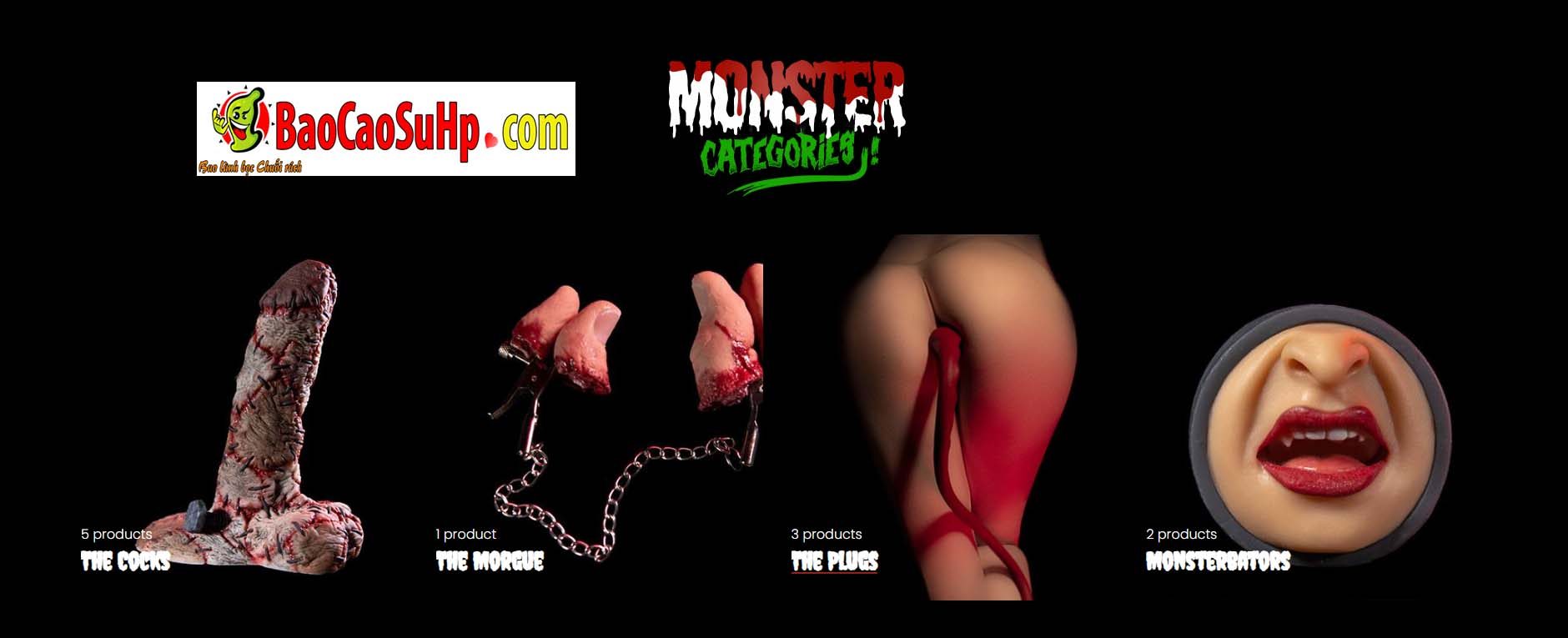 Hang do choi tinh duc Monster Cocks la gi - Monster Cocks hãng đồ chơi tình dục phong cách kinh dị đáng sợ